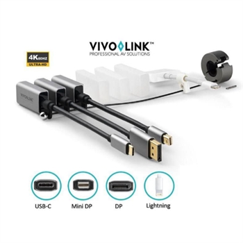 Vivolink Pro Adapter Ring USB-C, DisplayPort, Mini DisplayPort, Lightning