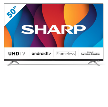 Sharp 50" UHD Android SMART, Frameless