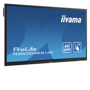 iiyama 86" Touchskærm - 20 punkt - 4K - IR - TE8602MIS-B1AG