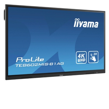 iiyama 86" Touchskærm - 20 punkt - 4K - IR - TE8612MIS-B1AG 
