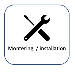 Montering monitor/skærm max 54"